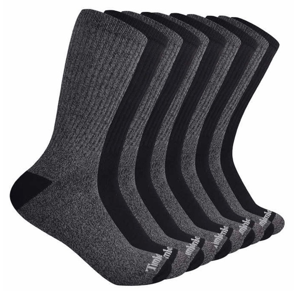 Timberland Men’s Cushioned Crew Socks Cotton Blend 10 Pairs Bundle Size 6-12 NWT - Picture 1 of 13